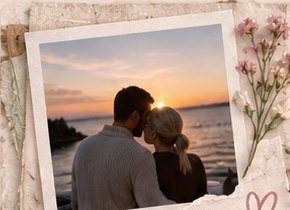 Illustrative photograph of a romantic sunset